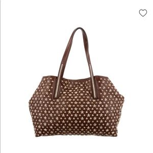 Authentic 100% Jimmy Choo Sasha Star studs Tote